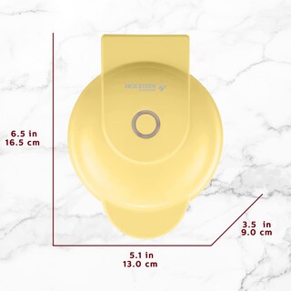 Foto 4 | Foto 4 | Máquina Para Hacer Gofres Holstein Housewares Personal Antiadherente Amarillo - Venta Internacional