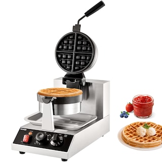 Foto 1 | Foto 1 | Máquina Para Hacer Gofres Vevor, Comercial, Redonda, 1300 W, Acero Inoxidable - Venta Internacional.