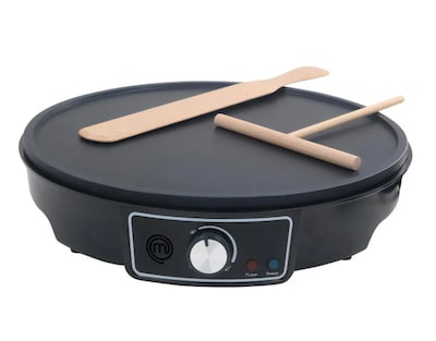Foto 1 | Foto 1 | Crepera Eléctrica Premium Negro + 1 Esparcidor De Mezcla De Madera 1 Espátula De Madera
