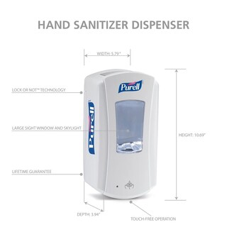 Foto 4 | Foto 4 | Dispensador De Desinfectante Para Manos Purell Ltx-12 1200 Ml Blanco - Venta Internacional.