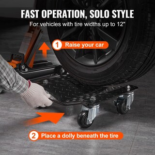Foto 7 | Foto 7 | Juego De 2 Muñecos Wheel Dolly Vevor Para Mudanzas De Coche De 3000 Libras - Venta Internacional.