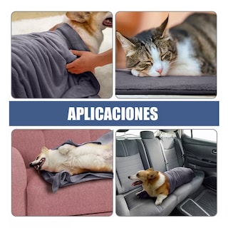 Foto 4 | Foto 4 | Toalla De Baño Para Perros, 50 * 100 Cm Eo Safe Imports Esi-12174 Gris