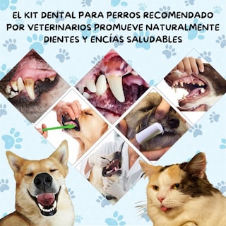 Foto 7 | Foto 7 | Kit Pasta Dientes Mascotas Cepillo Suave Cuidado Bucal