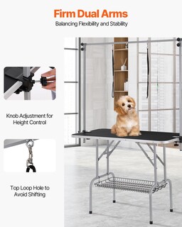 Foto 4 | Foto 4 | Mesa De Aseo Para Mascotas Vevor De 46 Pulgadas Con 2 Brazos Ajustables, 150 Kg - Venta Internacional.