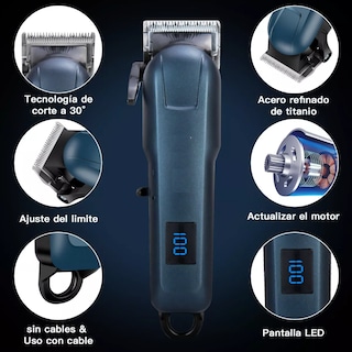 Foto 3 | Foto 3 | Máquina Rasuradora Y Cortadora De Pelo Eo Safe Imports Esi-14505 Azul