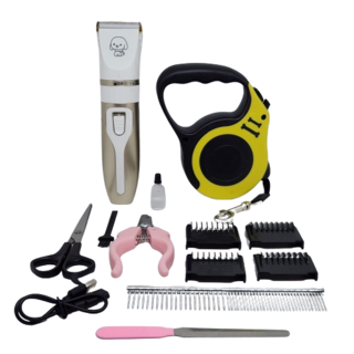 Foto 2 | Foto 2 | Kit Para Mascota Correa Y Rasuradora De Regalo 1 Dispensador De Alimentos