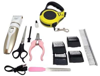 Foto 3 | Foto 3 | Kit Para Mascota Correa Y Rasuradora De Regalo 1 Dispensador De Alimentos