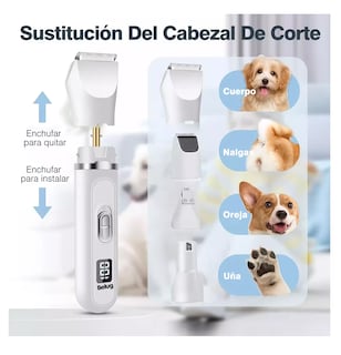 Foto 2 | Foto 2 | Afeitadora De Mascotas Perros Cortadora Clipper 4 En 1 Rasuradora Blanco