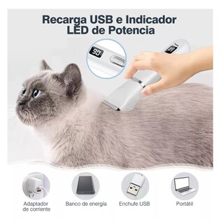 Foto 3 | Foto 3 | Afeitadora De Mascotas Perros Cortadora Clipper 4 En 1 Rasuradora Blanco