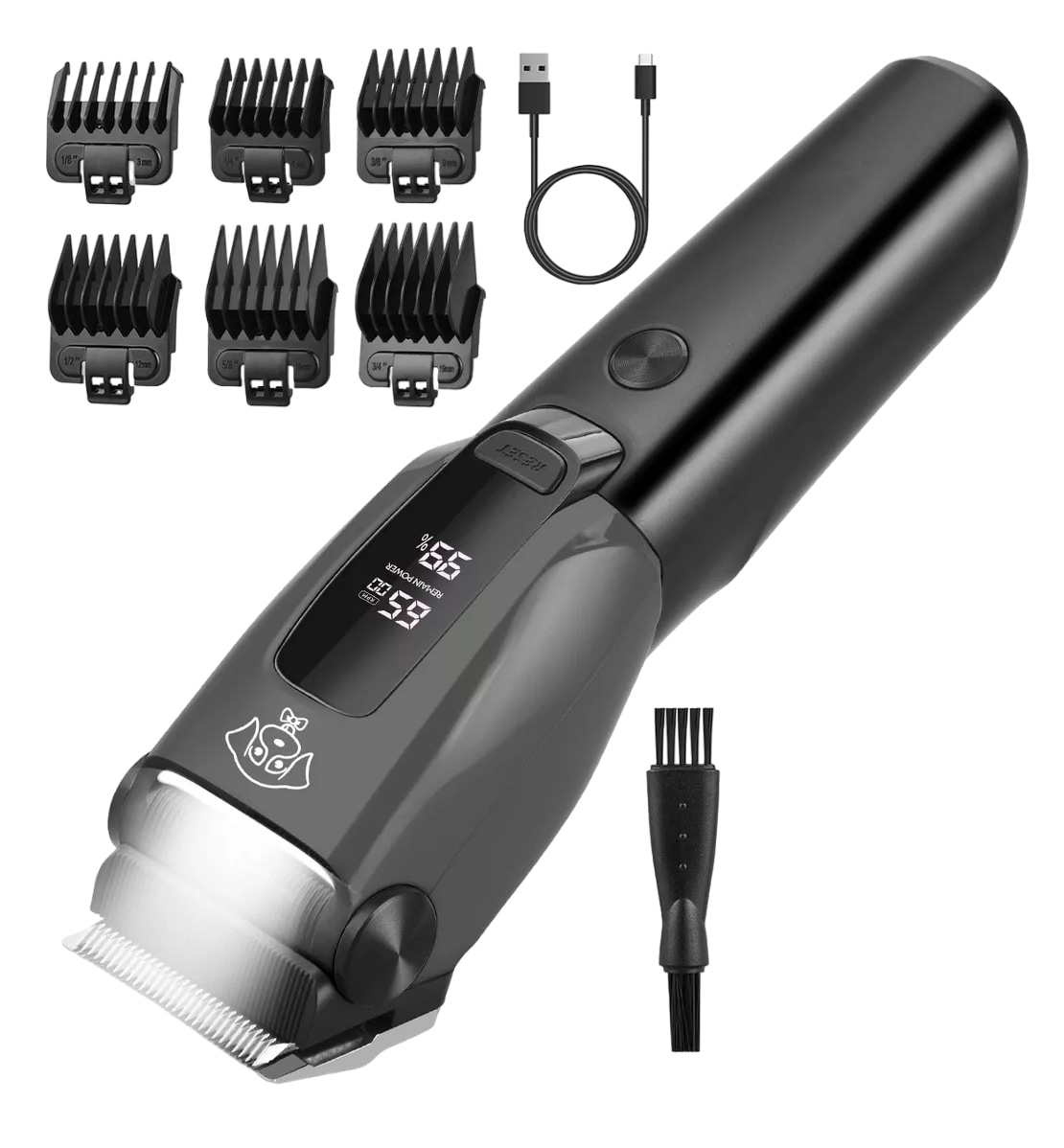 Maquina Para Cortar Pelo De Perro Rasuradora Recargable, Negro