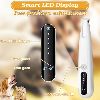Foto 2 | Foto 2 | Recortadora De Patas Para Perros Palksky Con Pantalla Led Usb Mejorada De 2 Velocidades - Venta Internacional.