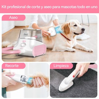 Foto 2 | Foto 2 | Aspirador Inse P30 Para Mascotas De 4 5 Litros De Capacidad  Color Rosa Y Blanco