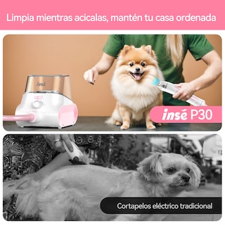 Foto 5 | Foto 5 | Aspirador Inse P30 Para Mascotas De 4 5 Litros De Capacidad  Color Rosa Y Blanco