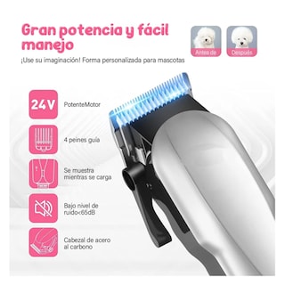 Foto 3 | Foto 3 | Máquina Cortador Rasurador Profesional Pelo Perro Silenciosa Lab.g Gris
