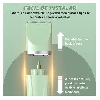 Foto 4 | Foto 4 | Rasuradora Eléctrica Para Perros Maquina Cortar Pelo 4 En 1 Lab.g Verde