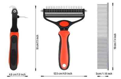 Foto 2 | Foto 2 | Kit Profesional Xtellar De Cuidado Y Aseo Para Mascotas 2 En 1 - Rastrillo Ideal Para Gatos Y Perros De Tamaño Mediano A Grande