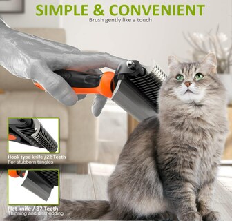 Foto 4 | Foto 4 | Kit Profesional Xtellar De Cuidado Y Aseo Para Mascotas 2 En 1 - Rastrillo Ideal Para Gatos Y Perros De Tamaño Mediano A Grande