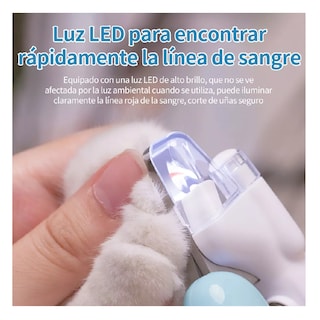 Foto 2 | Foto 2 | Kit de Alicates y Limas para Cortar Uñas de Mascotas con Led Azul
