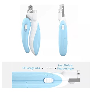 Foto 3 | Foto 3 | Kit de Alicates y Limas para Cortar Uñas de Mascotas con Led Azul