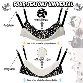 Foto 3 | Foto 3 | Hamaca Bbto De Felpa Suave Reversible Para Gatos, Perros Y Hurones - Venta Internacional.