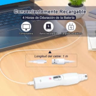 Foto 3 | Foto 3 | Set Cortaúñas Perro Molinillo De Uñas Mascota, Luz Led Recargable Eo Safe Imports Esi-9832-1 Blanco