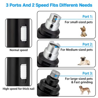 Foto 3 | Foto 3 | Molinillo De Uñas Para Perros Casfuy Upgrade Professional Electric Black - Venta Internacional.