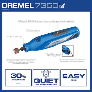 Foto 2 | Foto 2 | Molinillo De Uñas Para Mascotas Y Perros Dremel 7350-pet 4v, Fácil De Usar Y Seguro - Venta Internacional.