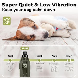 Foto 4 | Foto 4 | Molinillo De Uñas Para Perros Casfuy, Eléctrico, Recargable, 6 Velocidades, Color Verde Militar - Venta Internacional.