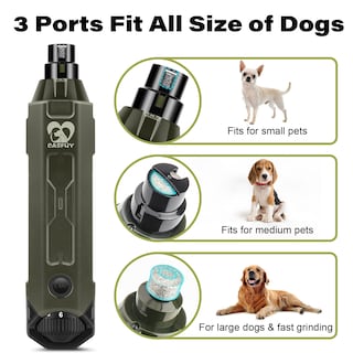 Foto 5 | Foto 5 | Molinillo De Uñas Para Perros Casfuy, Eléctrico, Recargable, 6 Velocidades, Color Verde Militar - Venta Internacional.