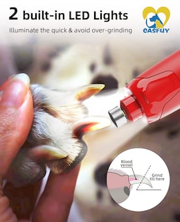 Foto 4 | Foto 4 | Molinillo De Uñas Para Perros Casfuy Quiet De 6 Velocidades Con 2 Luces Led Rojas - Venta Internacional.
