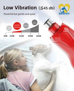Foto 5 | Foto 5 | Molinillo De Uñas Para Perros Casfuy Quiet De 6 Velocidades Con 2 Luces Led Rojas - Venta Internacional.