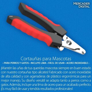 Foto 2 | Foto 2 | Cortauñas Lab.g Mascota Con Lima Rojo Negro