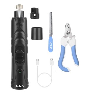 Foto 1 | Foto 1 | Cortaúñas Perro Molinillo De Uñas Mascota luz Led Recargable Azul Y Negro