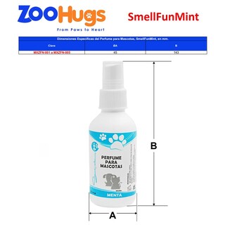 Foto 5 | Foto 5 | Fragancia Refrescante Menta Pets Zoohugs Mxzfn-003 3 Piezass Botella Con Atomizador Color Blanco