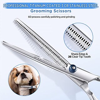 Foto 3 | Foto 3 | Kit De Tijeras De Peluquería Canina Gimars Professional 4cr Stainless - Venta Internacional.