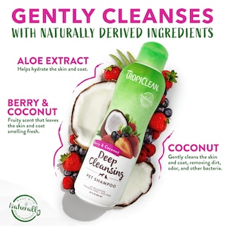 Foto 4 | Foto 4 | Champú Para Perros Tropiclean Berry & Coconut Deep Cleansing 9.5 L - Venta Internacional.
