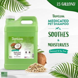Foto 2 | Foto 2 | Champú Para Perros Tropiclean Medication Para Alergias Y Picazón, 9,5 Litros - Venta Internacional.