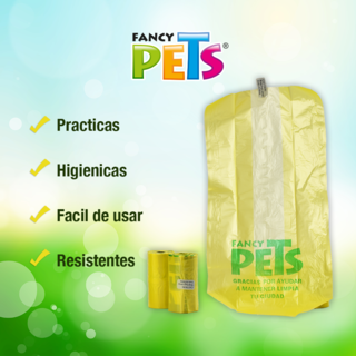 Foto 3 | Foto 3 | Bolsas Sanitarias para Recoger Desechos de Perro Fancy Pets 3 Rollos 60 Piezas