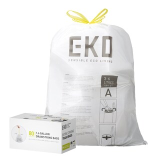 Foto 1 | Foto 1 | Bolsa De Basura Eko Eko Easy-dispense, Rollo De 80 Unidades, Extra Fuerte, De 3 A 6 Litros - Venta Internacional.