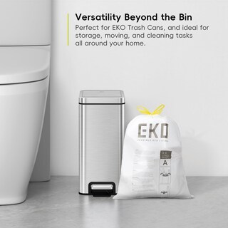 Foto 2 | Foto 2 | Bolsa De Basura Eko Eko Easy-dispense, Rollo De 80 Unidades, Extra Fuerte, De 3 A 6 Litros - Venta Internacional.