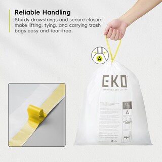 Foto 3 | Foto 3 | Bolsa De Basura Eko Eko Easy-dispense, Rollo De 80 Unidades, Extra Fuerte, De 3 A 6 Litros - Venta Internacional.
