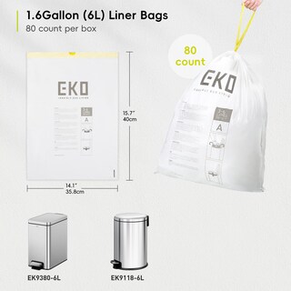 Foto 4 | Foto 4 | Bolsa De Basura Eko Eko Easy-dispense, Rollo De 80 Unidades, Extra Fuerte, De 3 A 6 Litros - Venta Internacional.