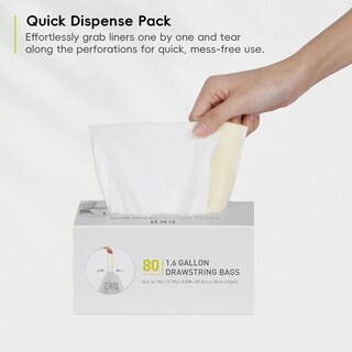 Foto 7 | Foto 7 | Bolsa De Basura Eko Eko Easy-dispense, Rollo De 80 Unidades, Extra Fuerte, De 3 A 6 Litros - Venta Internacional.