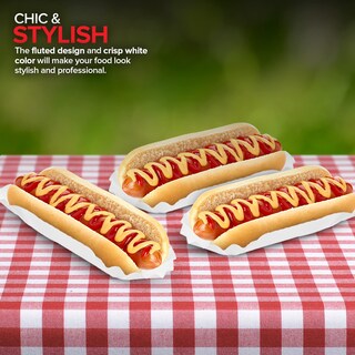 Foto 7 | Foto 7 | Bandejas Para Salchichas Stock Your Home  Papel Estriado  500 Unidades - Venta Internacional.