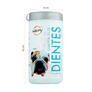 Foto 4 | Foto 4 | Waipy Pack 2 De Limpiador De Oidos Para Mascotas + Toallitas Humedas De Limpieza Dental Para Mascotas| Suaves Y Seguras