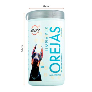 Foto 4 | Foto 4 | Waipy Pack 2 De Limpiador De Oidos Para Mascotas + Toallitas Humedas Limpia Patitas Para Mascotas | Seguras Para Uso Diario