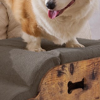 Foto 3 | Foto 3 | Escalera Para Perros Y Gatos Funda Desmontable Cajón Juguete Gris Oscuro