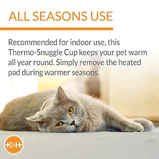 Foto 3 | Foto 3 | Cama Térmica Para Gatos K&h Pet Products Thermo-snuggle Cup Bomber - Venta Internacional.