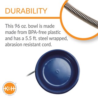 Foto 3 | Foto 3 | Cuenco Térmico Para Perros K&h Pet Products, Cuenco Térmico Azul, 2,8 L - Venta Internacional.