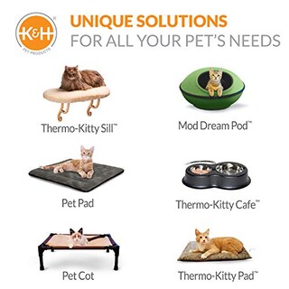Foto 6 | Foto 6 | Cama Para Gatos K&h Pet Products Thermo-kitty Deluxe Con Capucha, Tamaño Grande - Venta Internacional.